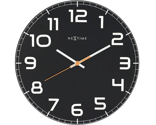 Ceas Perete Nextime Classy Round Negru Ø 30 Cm