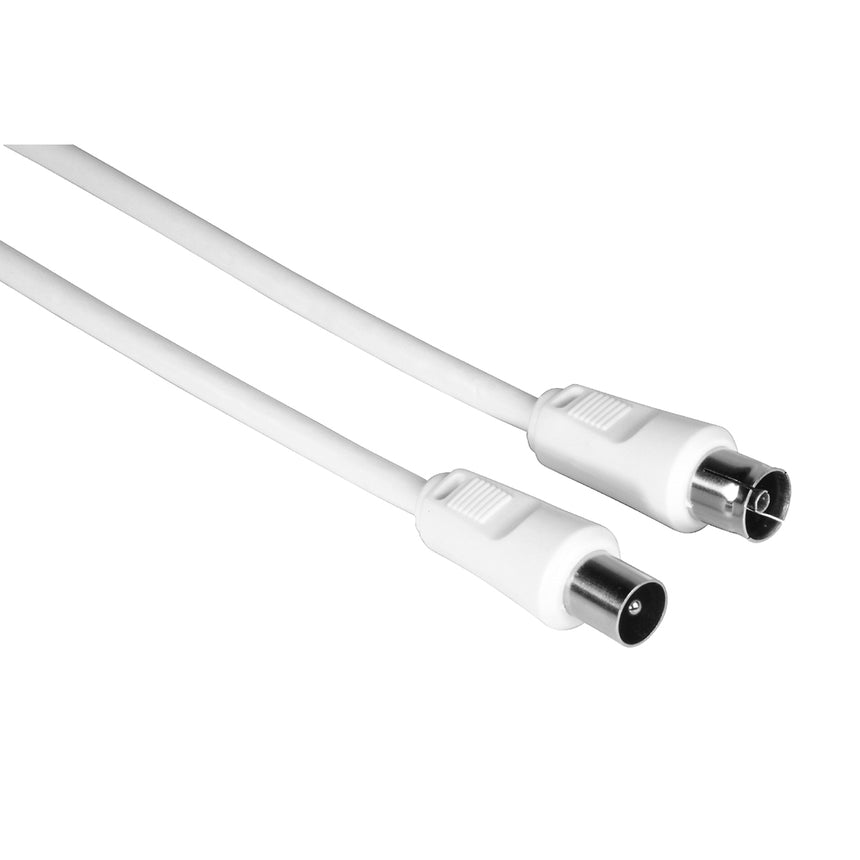 Cablu coaxial Hama 205031, 10 metri, alb