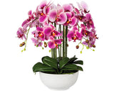 Planta Artificiala Orhidee Fluture Phalaenopsis In Ghiveci H 54 Cm Roz