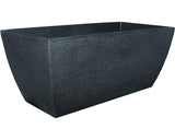 Ghiveci Mare Geli, Striat, Plastic, 80x40x34 Cm, Antracit