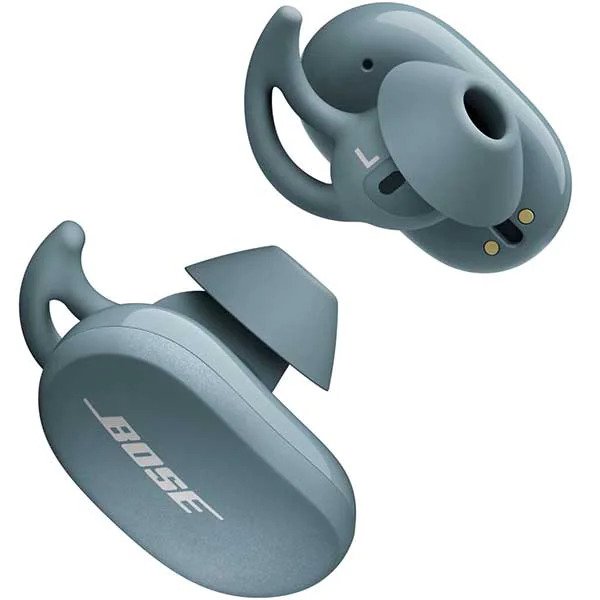 Casti BOSE QuietComfort Earbuds, True Wireless, Bluetooth, In-Ear, Microfon, Carcasa Incarcare Wireless, Noise Cancelling, Albastru