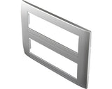 Rama Aparataje Tem Soft 2x7 Module, Argintiu