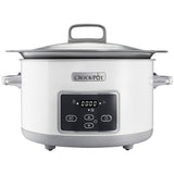 Slow cooker Crock-Pot CSC026X-01, 5.0 l, Digital, Vas de ceramica, Alb