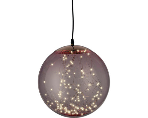 Glob Craciun Lumino 140 Micro Led-uri Ø 30 Cm Roz