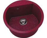 Chiuveta Bucatarie Rotunda FAT Avangard 223 Ø51 cm, Marmura Compozita Silver Violet