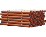 Teava Canal VALPLAST PVC SN2 Ø 250x4,9 mm 1 m, Portocaliu