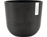 Ghiveci Ecopots Oslo Plastic Ø 25 Cm H 21, 8 Cm Gri Inchis