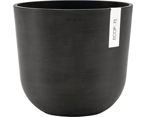 Ghiveci Ecopots Oslo Plastic Ø 25 Cm H 21, 8 Cm Gri Inchis