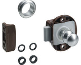 Incuietoare Aplicata Mobilier Hettich Push-lock Mini 47x35x20 Mm, Plastic Maro, Inchidere Prin Apasare