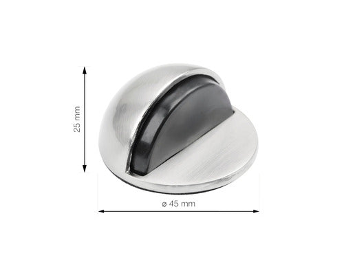 Opritor De Usa Fix Cu Prindere In Podea Ø45x25mm Otel, Gri