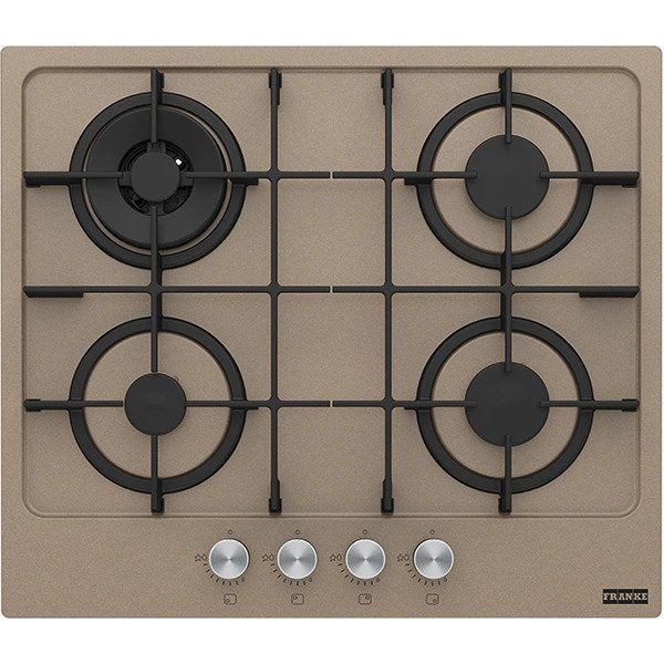 Plita incorporabila Franke FHMA 604 3G DC OY C, Gaz, 4 Arzatoare, Dubla Coroana, Aprindere electronica, Valva de siguranta, Arzatoare si gratare fonta, 60 cm, Oyster