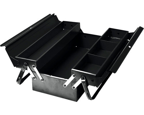 Cutie Metalica Pentru Scule Fam 45x15x20 Cm, Cu 3 Compartimente Rabatabile