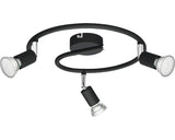 Sina Spoturi Limbali Gu10 Max. 3x50w, Metal/negru