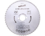 Disc Fierastrau Circular Wolfcraft Ø190x2, 4x30 Mm 100 Dinti
