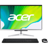 Sistem PC All in One ACER Aspire C24-963, Intel Core i3-1005G1 pana la 3.4GHz, 23.8" Full HD, 8GB, SSD 512GB, Intel UHD Graphics, Endless OS, Argintiu-Negru