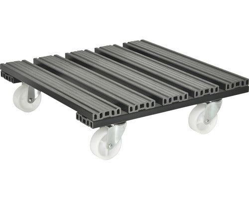 Suport Rulant Pentru Plante, Wpc 38, 5x38, 5 Cm, Antracit, Capacitate Portanta 150 Kg