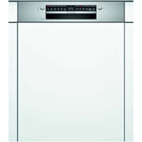 Masina de spalat vase semi-incorporabila Bosch SMI4HVS33E, 13 seturi, 6 programe, Clasa D, Home Connect, 60 cm