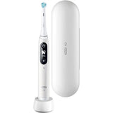 Periuta de dinti electrica Oral-B iO6 cu Tehnologie Magnetica si Micro-Vibratii. Inteligenta artificiala. Display led interactiv. Senzor de presiune Smart. Timer vizibil. 5 moduri. 1 capat. Trusa de calatorie. Alb