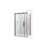 Perete Fix Sanotechnik H90B, 90x195 cm. Negru