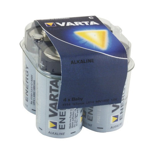 Set 4 Baterii alkaline LR14/C/Baby - Varta