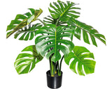 Planta Artificiala Splitphilodendron In Ghiveci H 90 Cm Verde