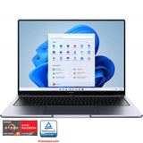 Laptop ultraportabil Huawei MateBook 14 cu procesor AMD Ryzen™ 5 5500U pana la 4.00 GHz, 14", 2K, 16GB, 512GB SSD, AMD Radeon™ Graphics, Windows 11 Home, Gray