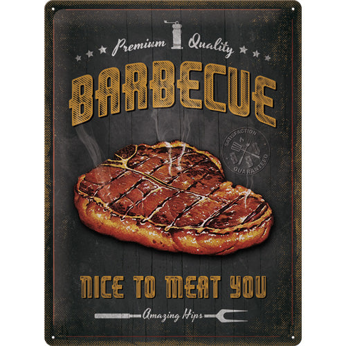 Placa decor 30x40 Barbecue Nice To Meat You3572