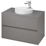 Dulap de baie gri mat Cersanit Crea pentru lavoar Crea 80 Cersanit, 794x553x447 mm