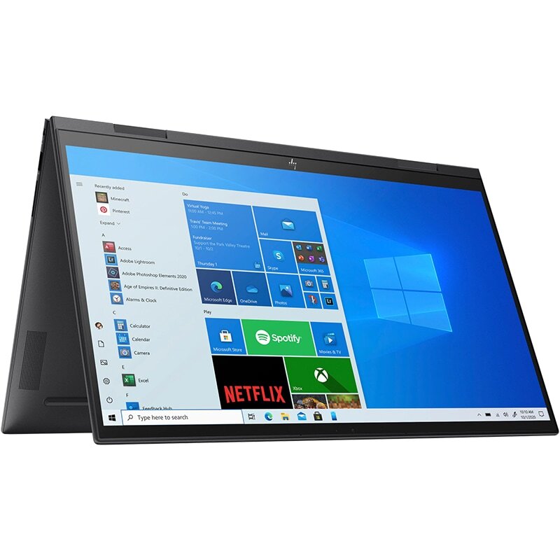 Laptop 2 in 1 HP ENVY x360 Convert 15-eu0026nn, AMD Ryzen 7 5700U pana la 4.3GHz, 15.6" FHD Touch, 16GB, SSD 1TB, AMD Radeon, Windows 10 Home, Negru