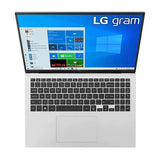 Laptop LG Gram 16Z90P, Intel Core i5-1135G7 pana la 4.2GHz, 16" WQXGA, 16GB, SSD 512GB, Intel Iris Xe Graphics, Windows 10 Home, Argintiu