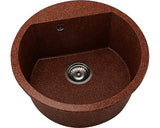 Chiuveta Bucatarie Rotunda Fat Avangard 223 Ø51 Cm, Granixit Brick Wall