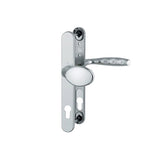 Maner usa termopan Hoppe New York, exterior, 92 x 30 mm, buton fix, material aluminiu, culoare argintiu F1