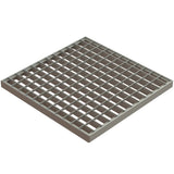 Gratar din otel zincat, VODALAND, pentru camin scurgere Base, patrat, A15, 400x400