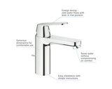 Baterie Lavoar Monocomanda GROHE Eurosmart Cosmopolitan 2339600E Crom