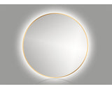 Oglinda Baie Cordia Round Line Ø60 Cm Rama Aurie