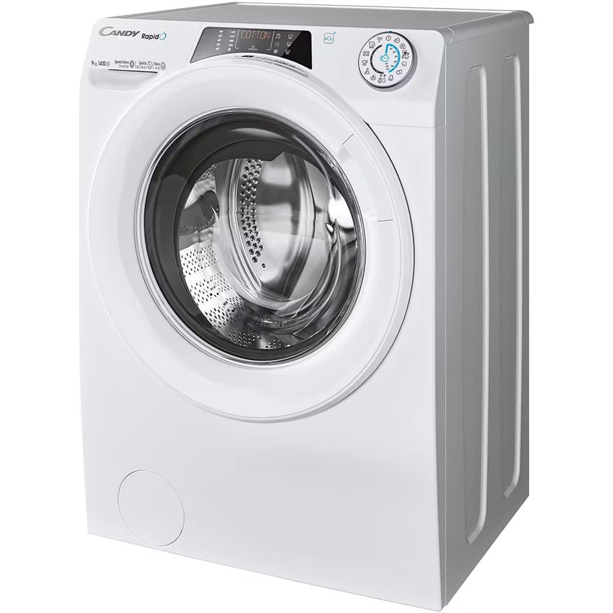 Masina de spalat rufe Candy RO 1496DWMT/1-S, clasa A, 9 kg, 1400 rpm, Motor Inverter, Steam, Mix Power Systems, Conectivitate WiFi/ hOn app, alba