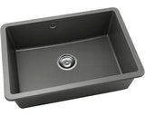 Chiuveta Bucatarie Cu O Cuva Fat Avangard 236 66x46 Cm Fara Picurator, Montare Sub Blat, Fatgranit Basalt