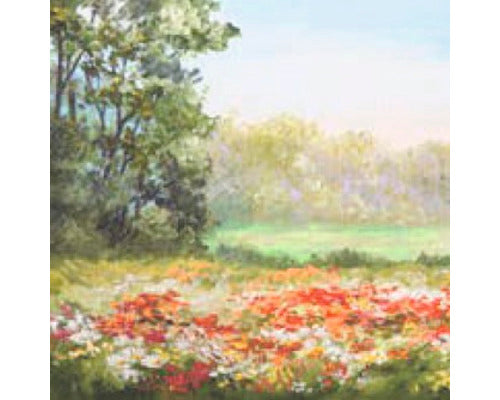 Tablou Canvas Poppy Field 40x40 Cm