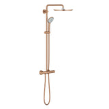 Sistem de dus Grohe Euphoria 310, 1/2'', aparent, termostat, 310 mm, 3 functii, mat, cupru, 26075DL0