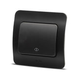 Intrerupator cap cruce, incastrat, 10A, gama Jazz, negru mat