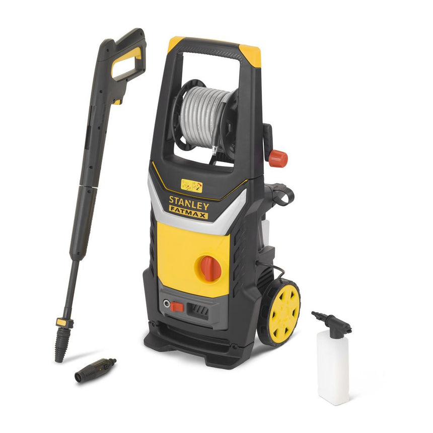 Masina de spalat cu inalta presiune, Stanley, FatMax, Cu motor de inductie, 2100 W, Negru/Galben
