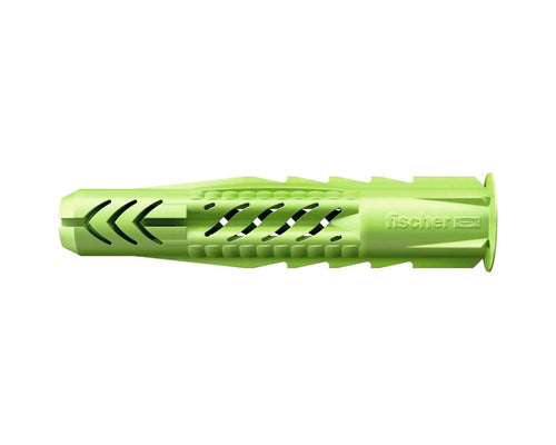 Dibluri Plastic Fara Surub Fischer Ux Green 8x50 Mm, 40 Bucati, Cu Guler