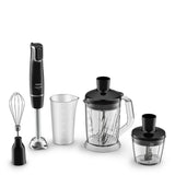 Mixer vertical Tefal InfinyForce HB94L830, 1000 W, 5 accesorii, pahar de masurat 800ml, capacitate tocator 500ml, Tehnologia Powelix, inox, negru
