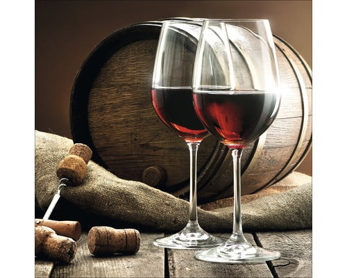 Tablou Sticla Red Wine Iv 20x20 Cm