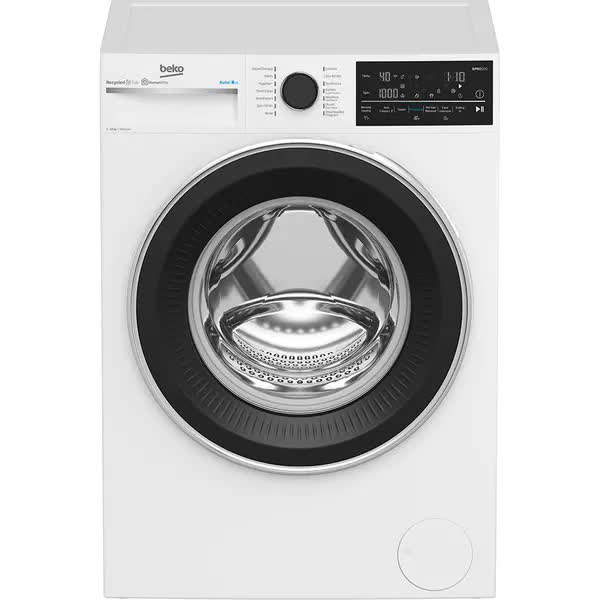 Masina de spalat rufe Beko B5WFT810416, 10 kg, 1400 RPM, AutoDose, Recycled Tub, Homewiz Remote Control, Clasa A, Motor ProSmart Inverter, AddXtra, Hygiene+ cu SteamCure, AutoClean Detergent Drawer, Fast+, Alb