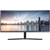 Monitor curbat LED VA Samsung 34", UltraWide QHD, DisplayPort, 100Hz, FreeSync, Vesa, Negru, LC34H890WGUXEN