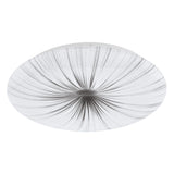 Aplica NIEVES, EGLO, LED, 24W, 2400lm, 3000K, lumina calda, otel, alb, plastic, alb, argintiu, 41 x 6.5 cm