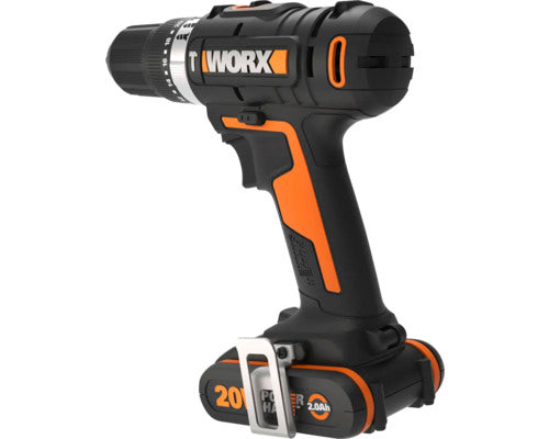 Set Masina De Gaurit Cu Percutie Worx Wx370 20v Max. 50nm Si Masina De Gaurit Cu Impact Worx Wx291, cu 2 Acumulatori