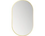 Oglinda baie ovala cu iluminare LED DSK Bronze 60x100 cm IP 24