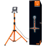 Proiector LED (lampa de lucru) cu stativ Ledvance Tripod, 20W, 1700 lm, temperatura lumina 4000K, IP65/IP44, 220-240V, inaltime ajustabila 1.8m, Aluminiu, clasa energetica F